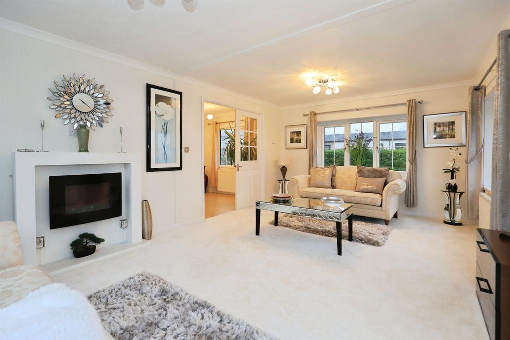 Living room, fireplace