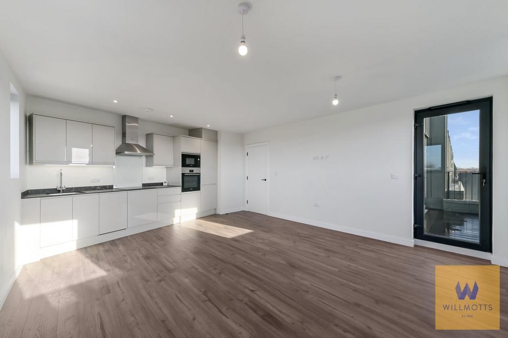 Open plan kitchen/lounge
