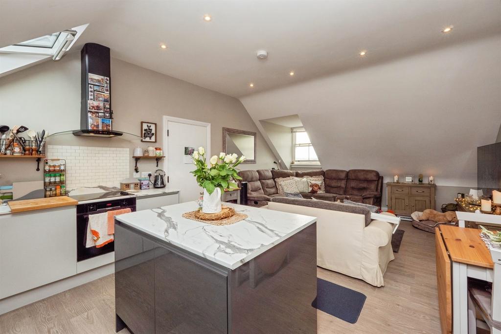 Open-plan living area, open plan living