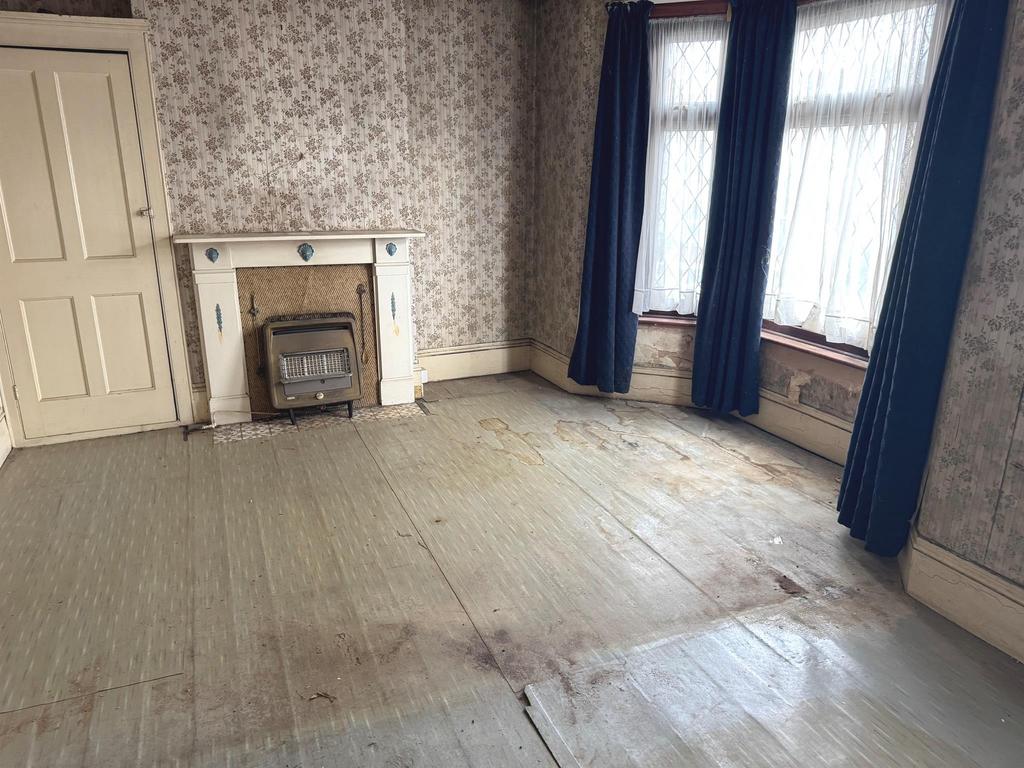 Living room, fireplace