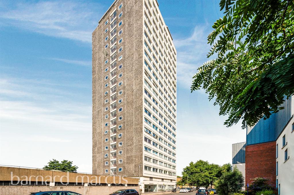 Apartment building facade, block of apartments