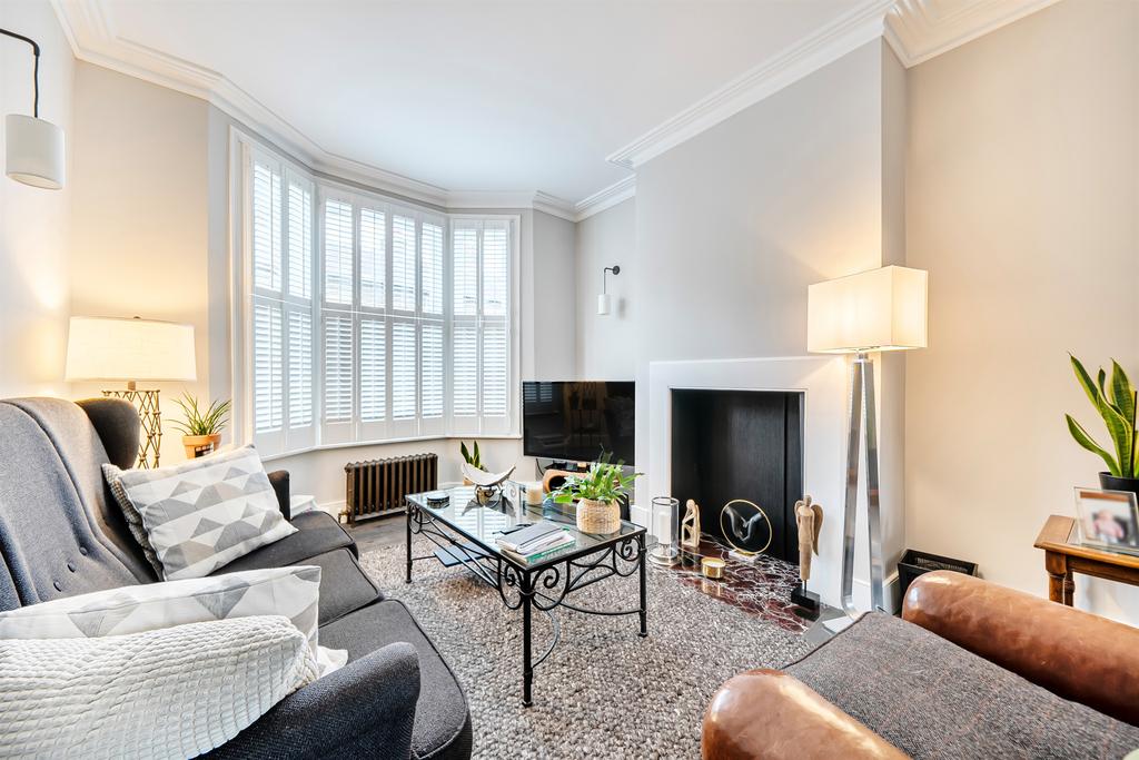 Living room, fireplace
