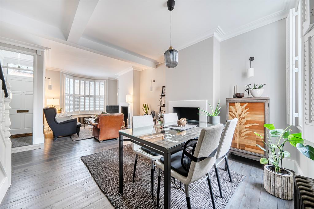 Living room, fireplace