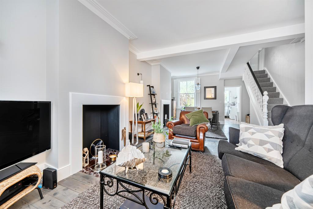 Living room, fireplace