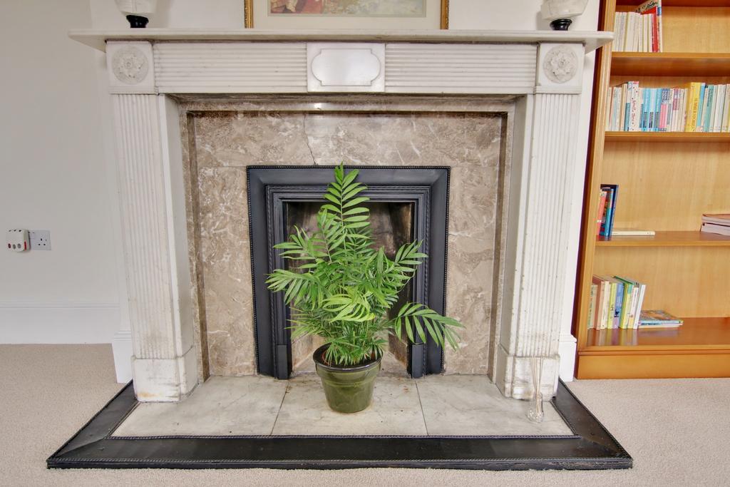 Fireplace in lounge
