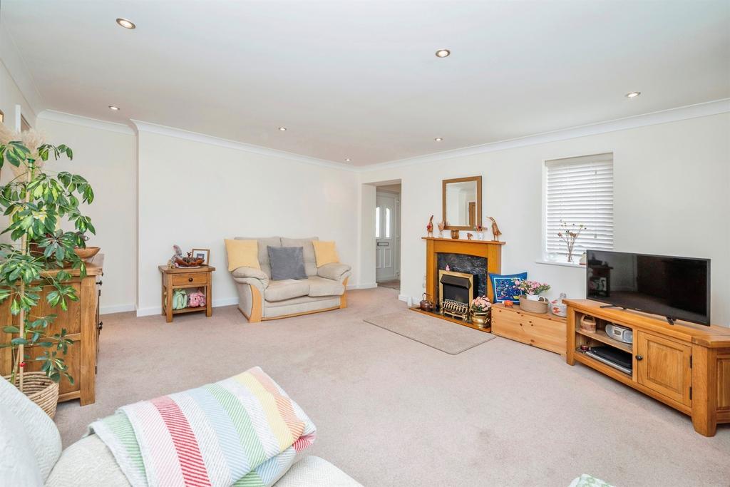 Living room, fireplace
