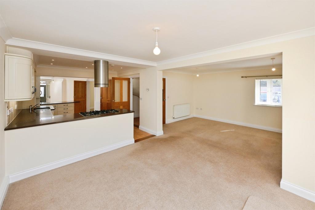 Open-plan living area, open plan living