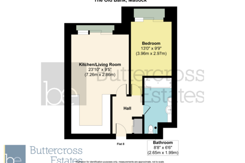 1 bedroom apartment for sale, The OId Bank, Snitterton Road, Matlock