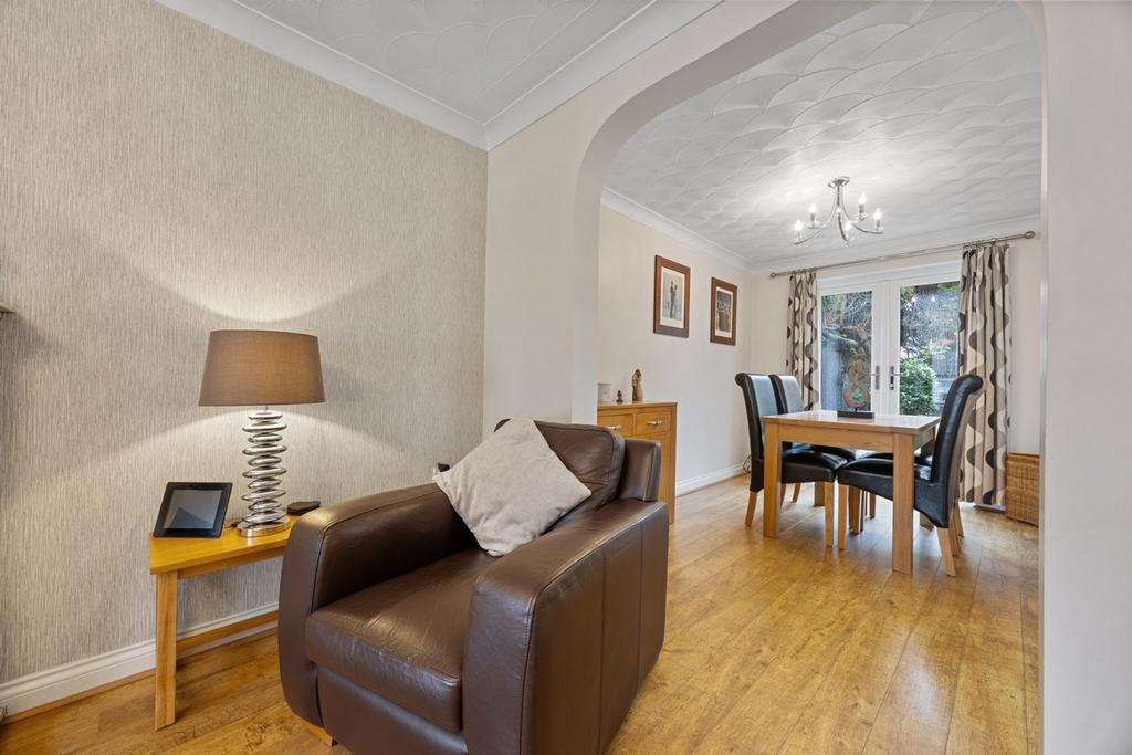 Lounge open to Dining Room