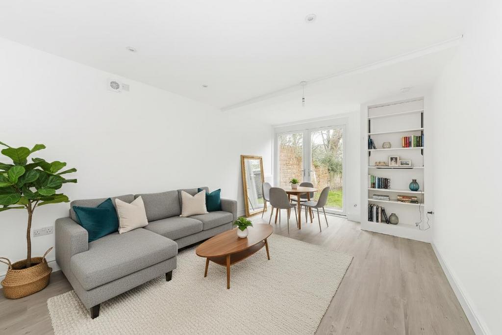 Staged Reception Room/Kitchen