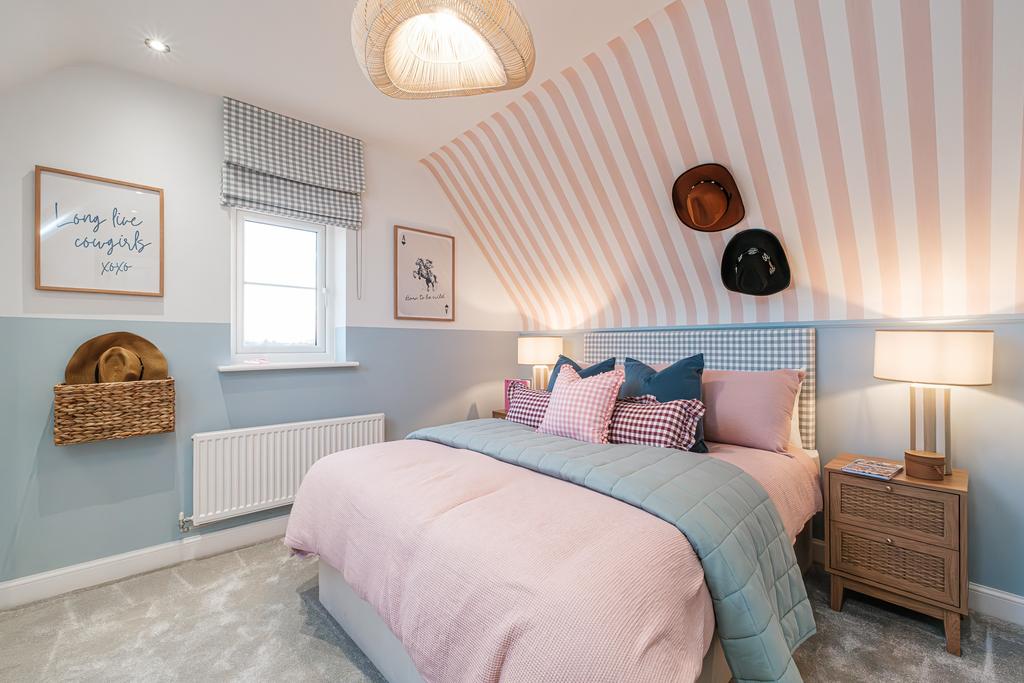 Interior view of bedroom 4 in our 4 bed Hesketh...