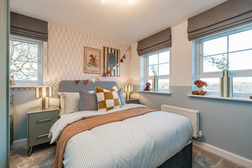 Interior view of bedroom 2 in our 4 bed Hesketh...