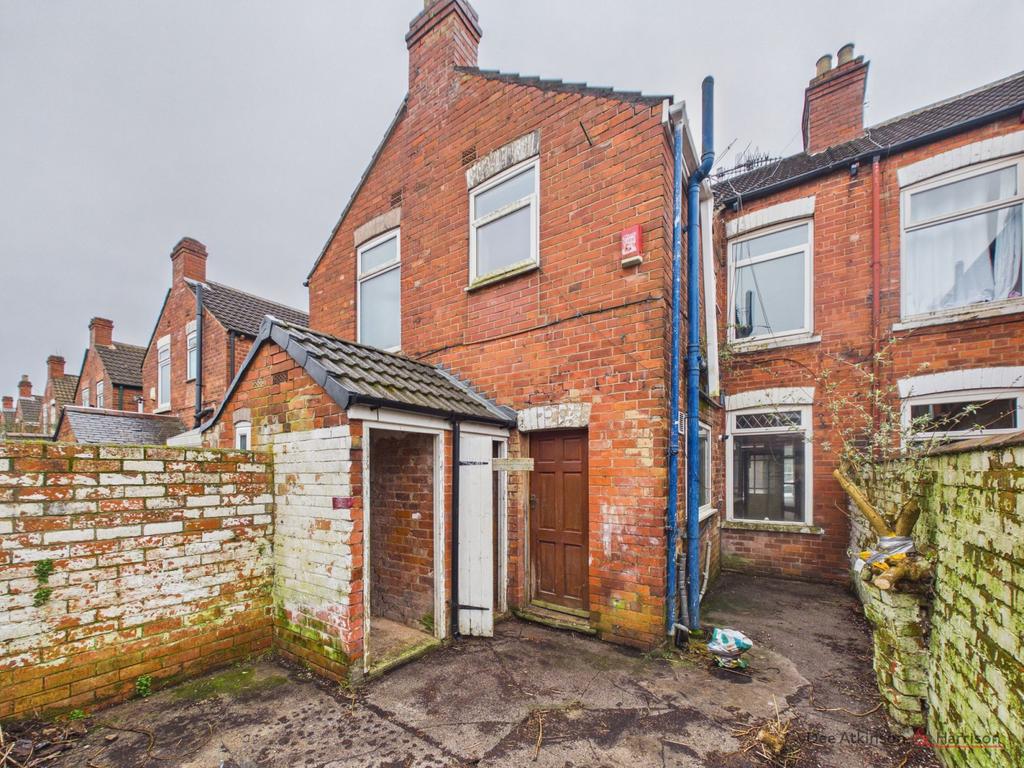 Rear of property