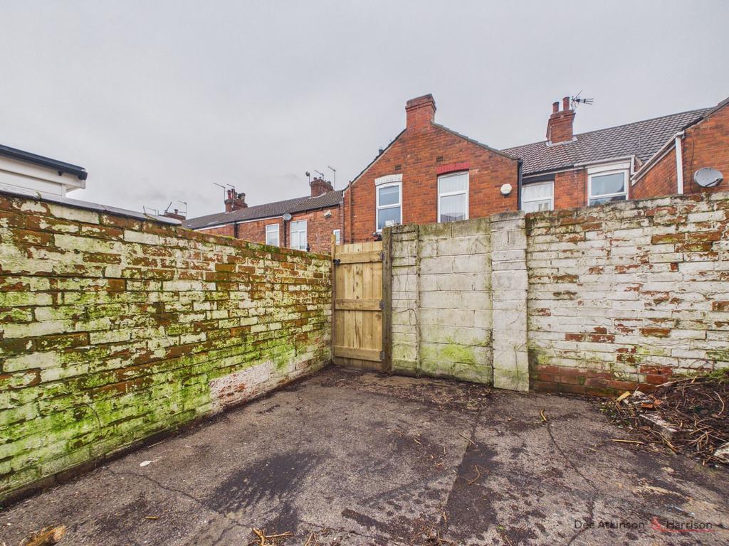 Rear of property