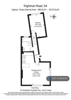 1 bedroom flat to rent, Wightman Road, London, N4