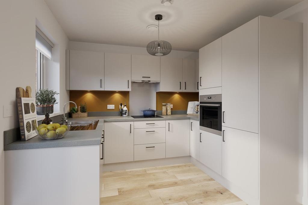 Stylish kitchen with ample storage
