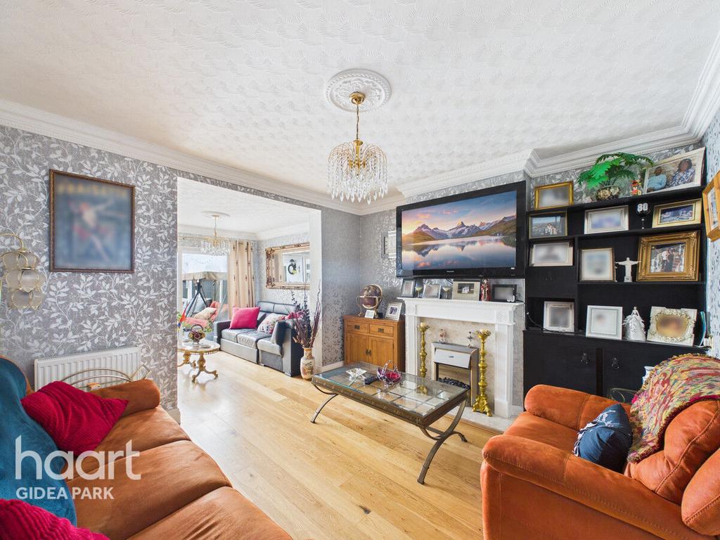 Living room, fireplace