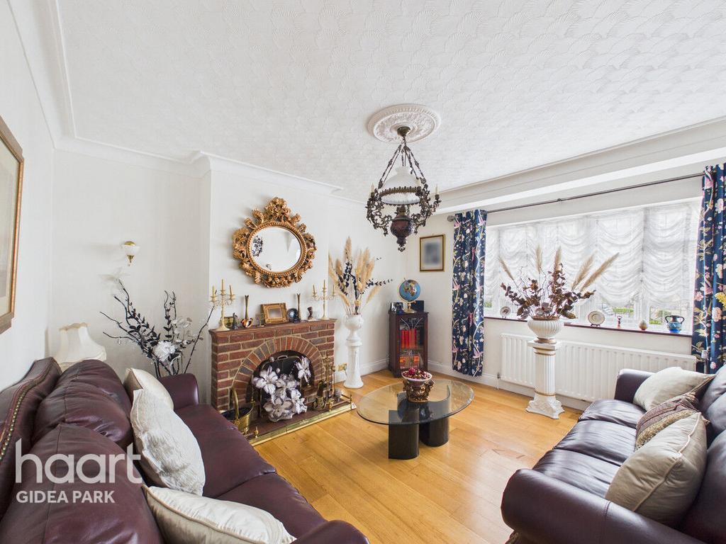 Living room, fireplace