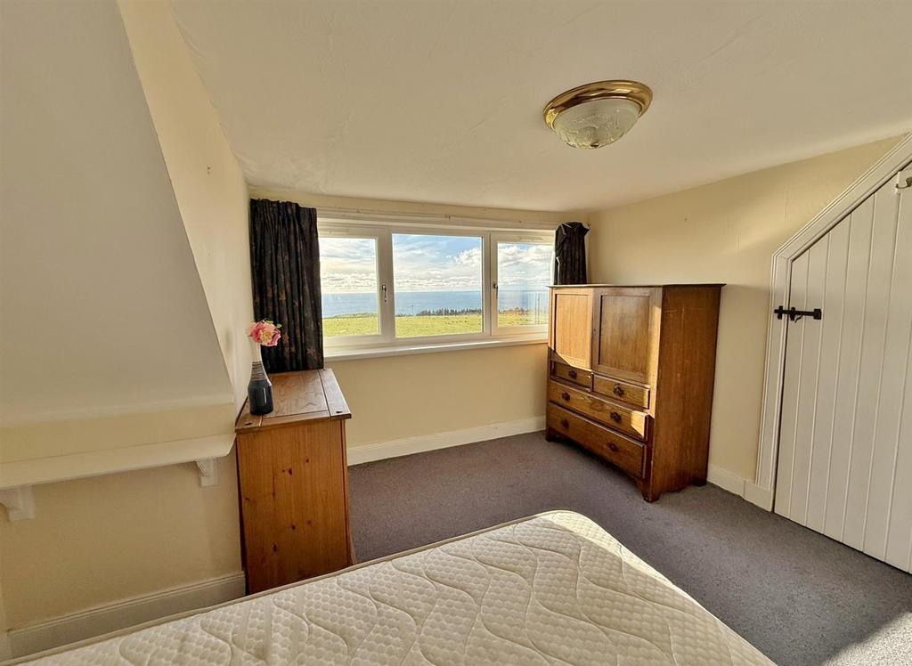 Bedroom 1 with south facing sea views
