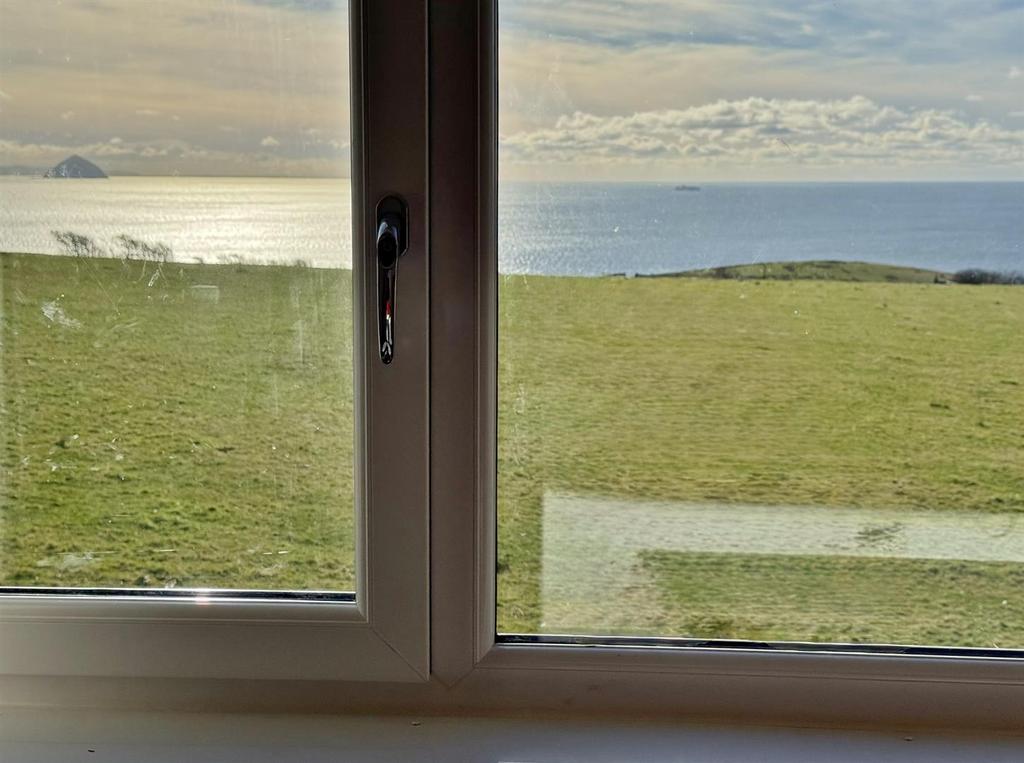 Bedroom 1 view to Ailsa Craig from Shannochie Isle