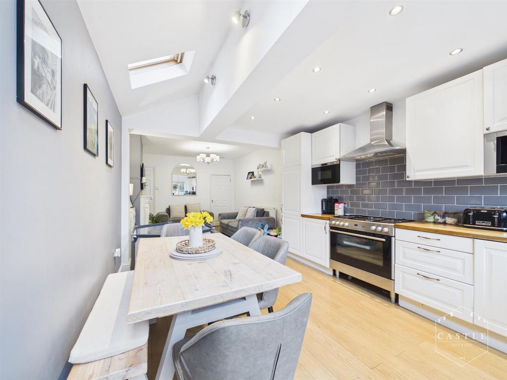 Open plan living dining kitchen