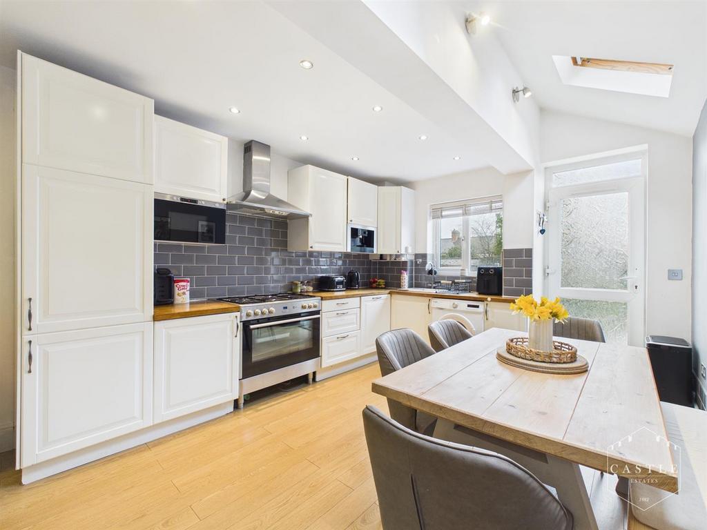 Open plan living dining kitchen