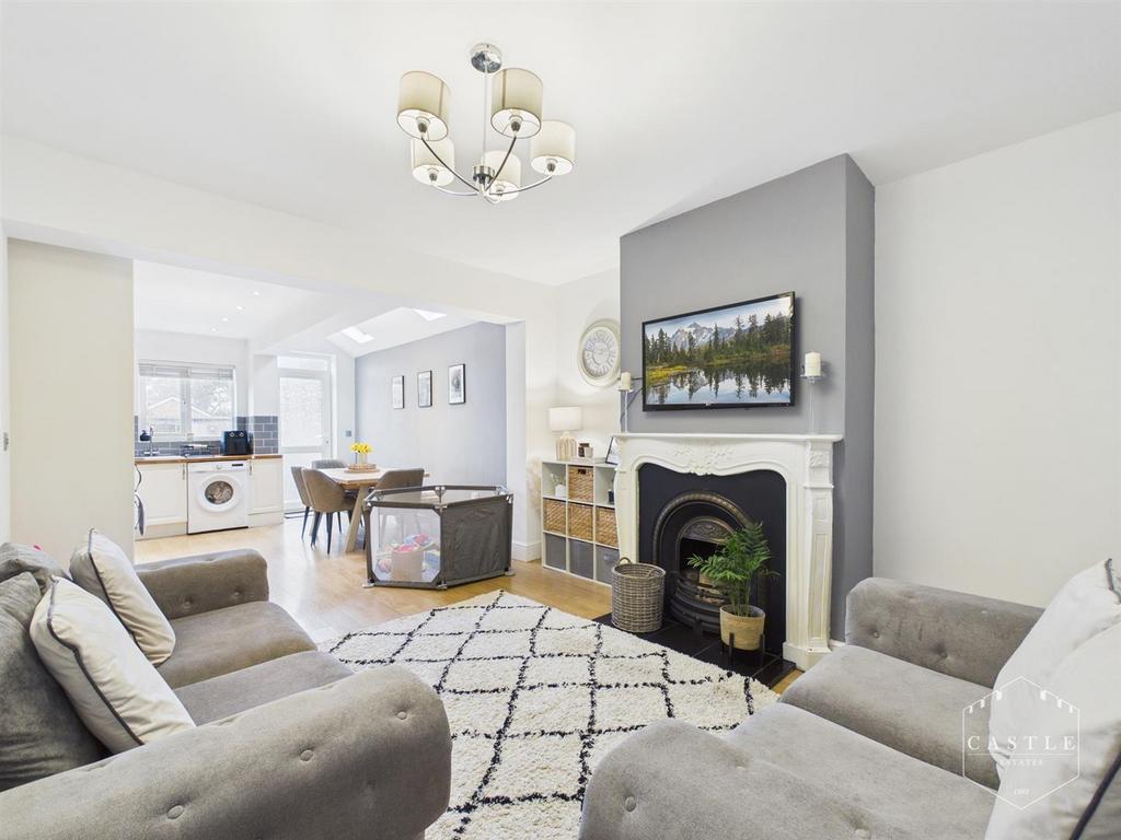 Open plan living dining kitchen