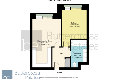 1 bedroom apartment for sale, The OId Bank, Snitterton Road, Matlock
