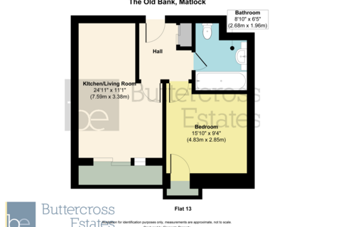 1 bedroom apartment for sale, The OId Bank, Snitterton Road, Matlock