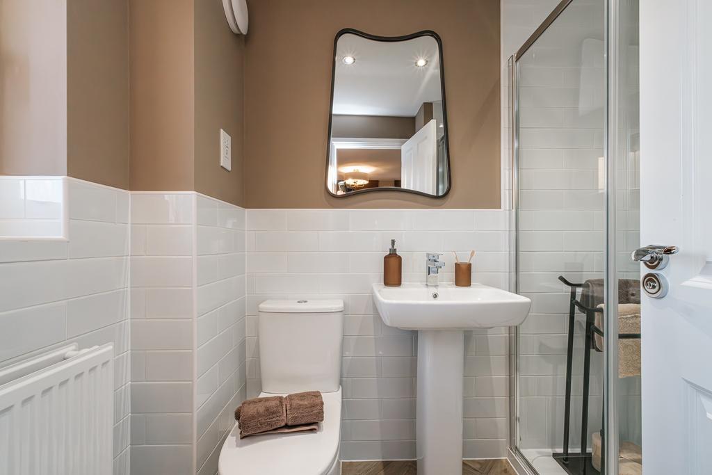 Interior view of the en suite in our 4 bed...