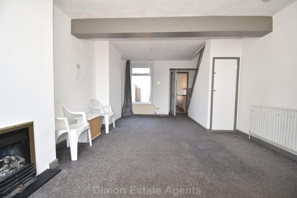 Living room, fireplace
