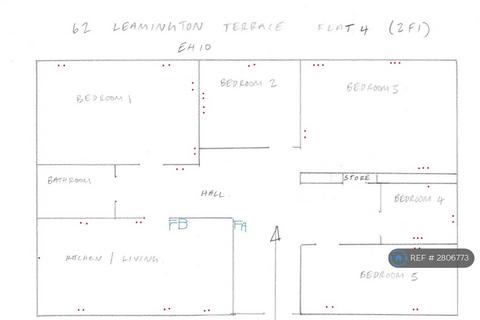 5 bedroom flat to rent, Leamington Terrace, Edinburgh, EH10