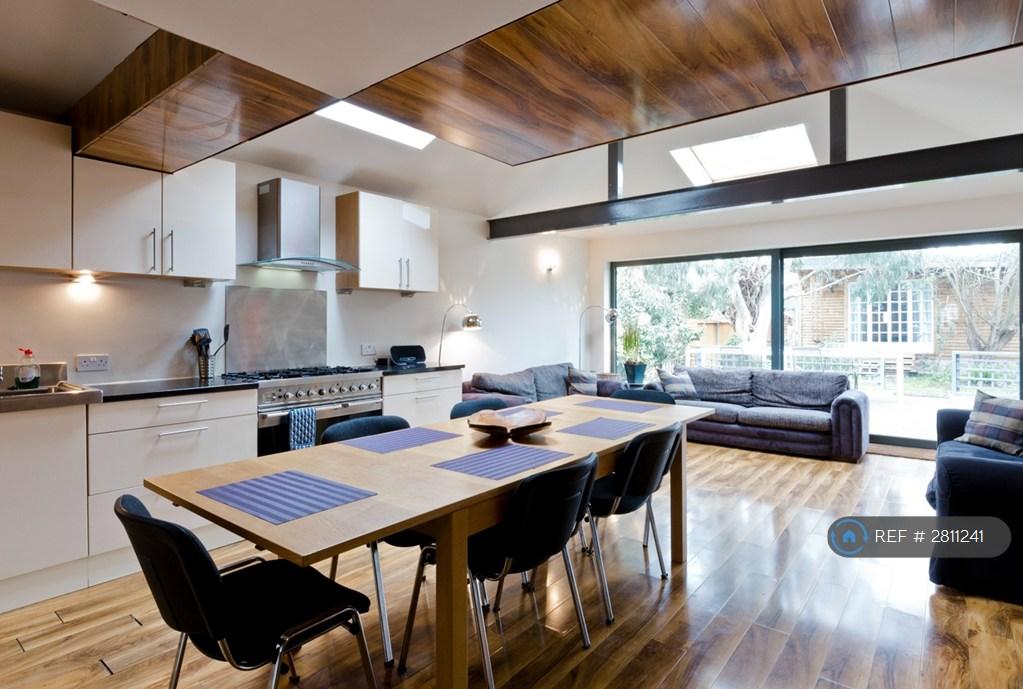 Shared Kitchen, Diner And Living Room With Tv