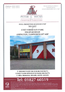 Industrial development to rent, Felspar Rd Tamworth B77 4DP