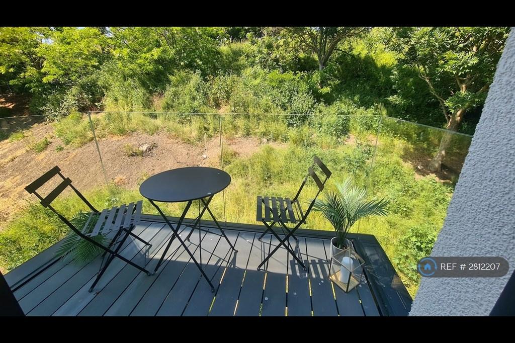 Balcony With Table And Chair Set