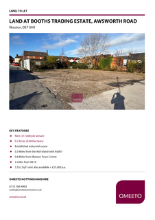 Land to rent, Land At Boots Trading Estate Ilkeston DE7 8HX