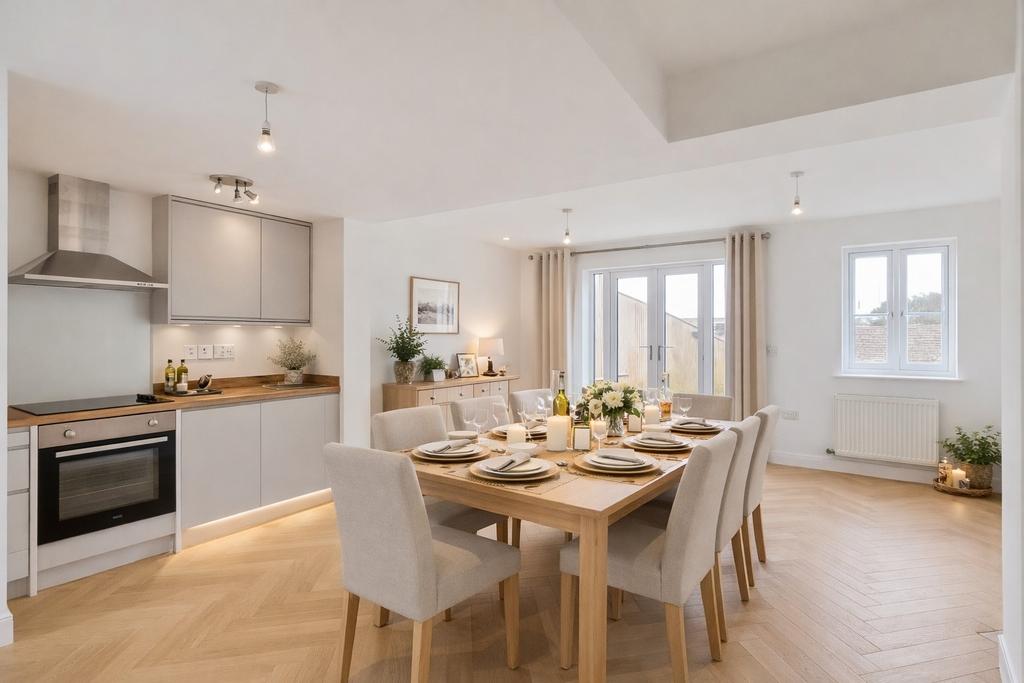Open-plan living area, open plan living