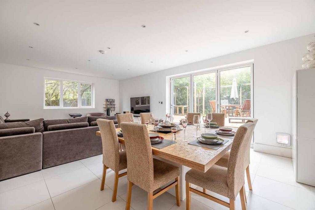 Open-plan living area, open plan living