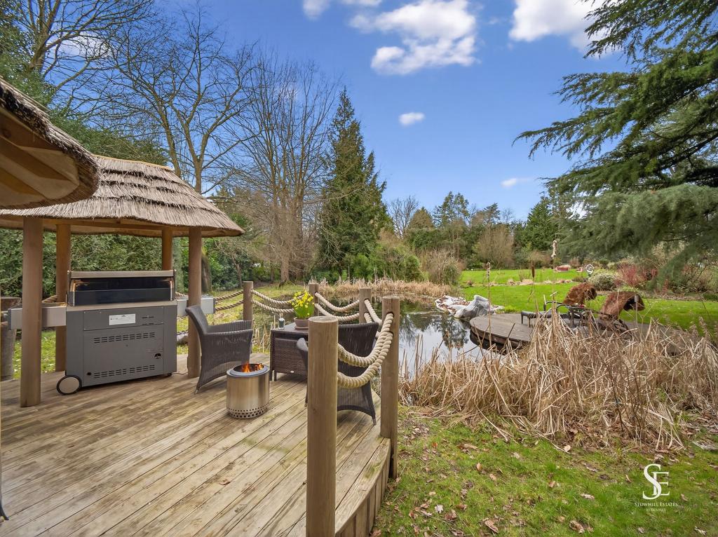 BBQ Area and Pond