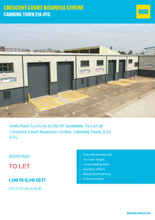 Warehouse to rent, North Cres London E16 4TG