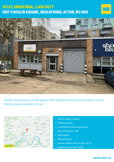 Warehouse to rent, Roslin Rd London W3 8DH