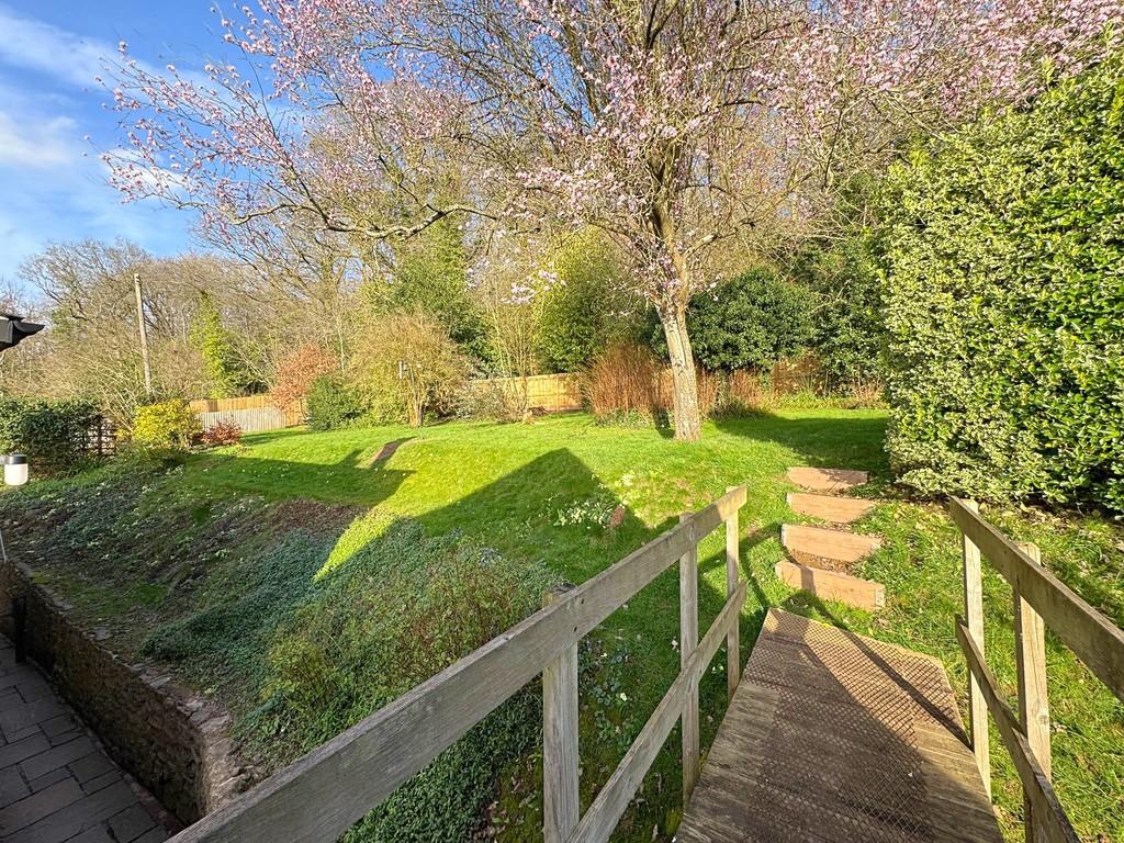 Rear garden from bridge lighter