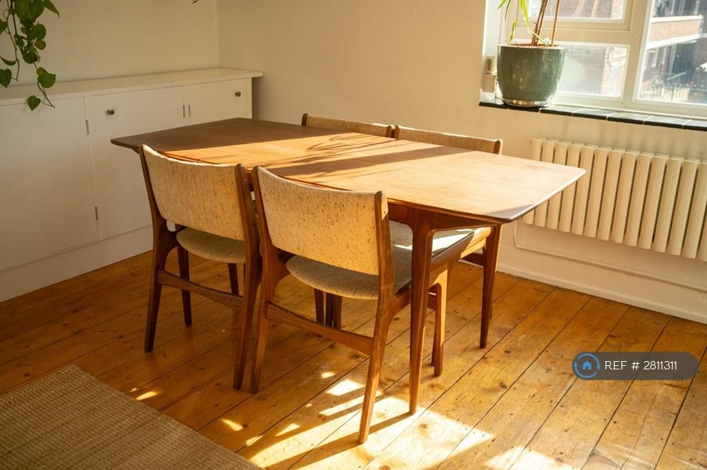 Mid-Century Teak Dining Table And Chairs