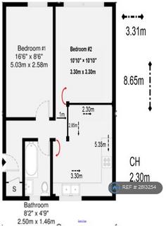 2 bedroom flat to rent, Park Avenue, London, NW2