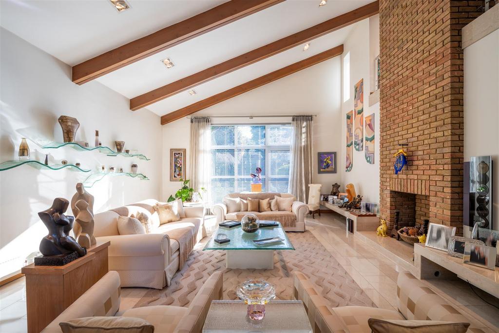 Living room, fireplace