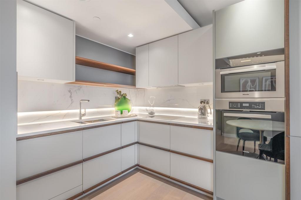 High-specification kitchen and living space with s