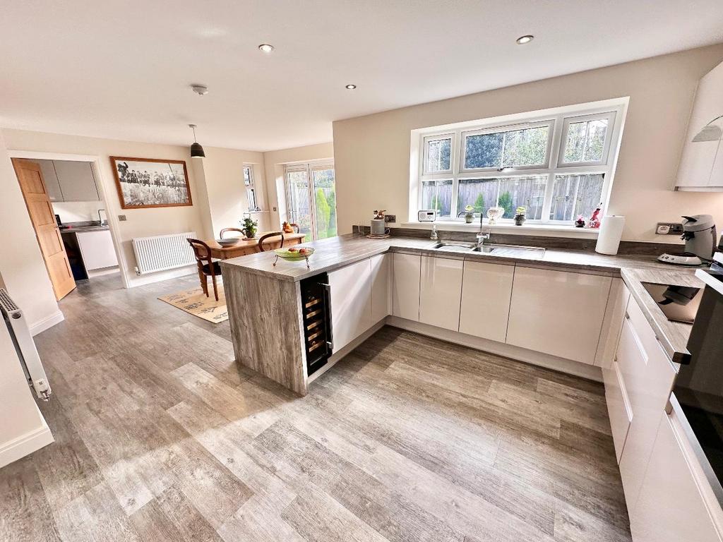 Extended dining kitchen