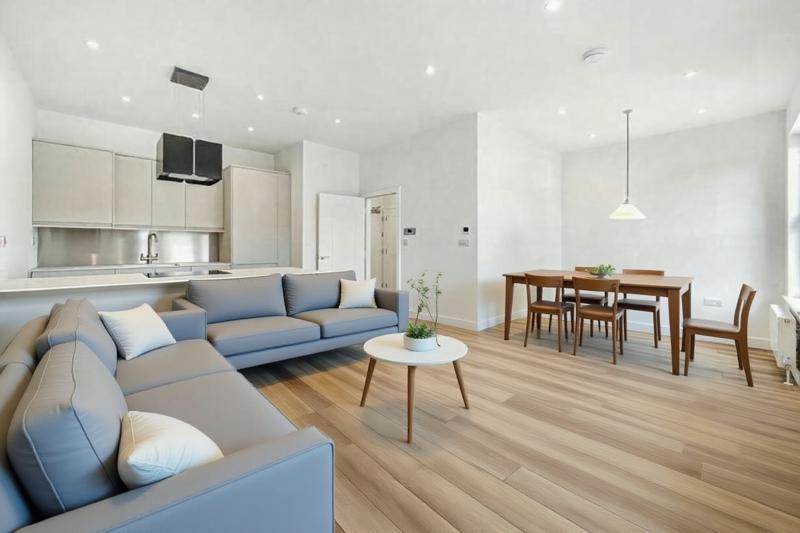 Open-plan living area, open plan living