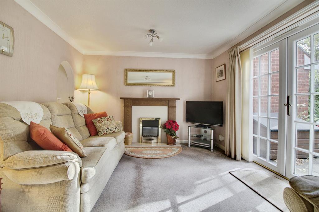 Living room, fireplace