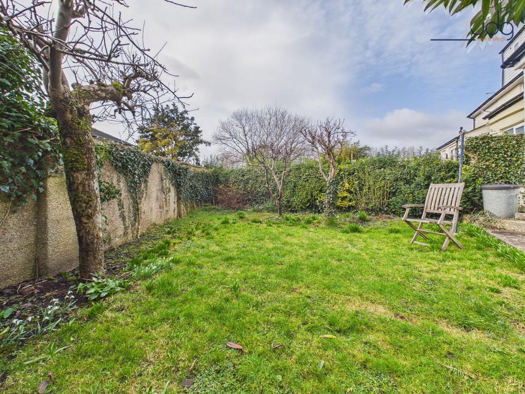 Established garden with fruit trees and mature...